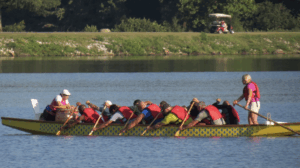 Dragon Boats on the Water in Peachtree City this...